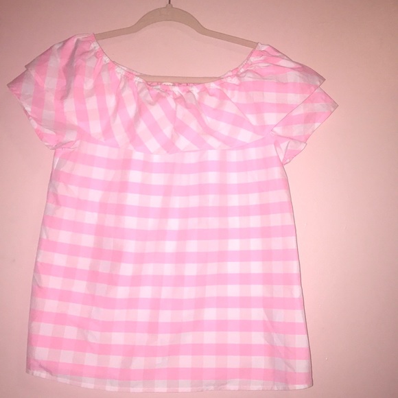 Off The Shoulder Checkered Top - Picture 1 of 1